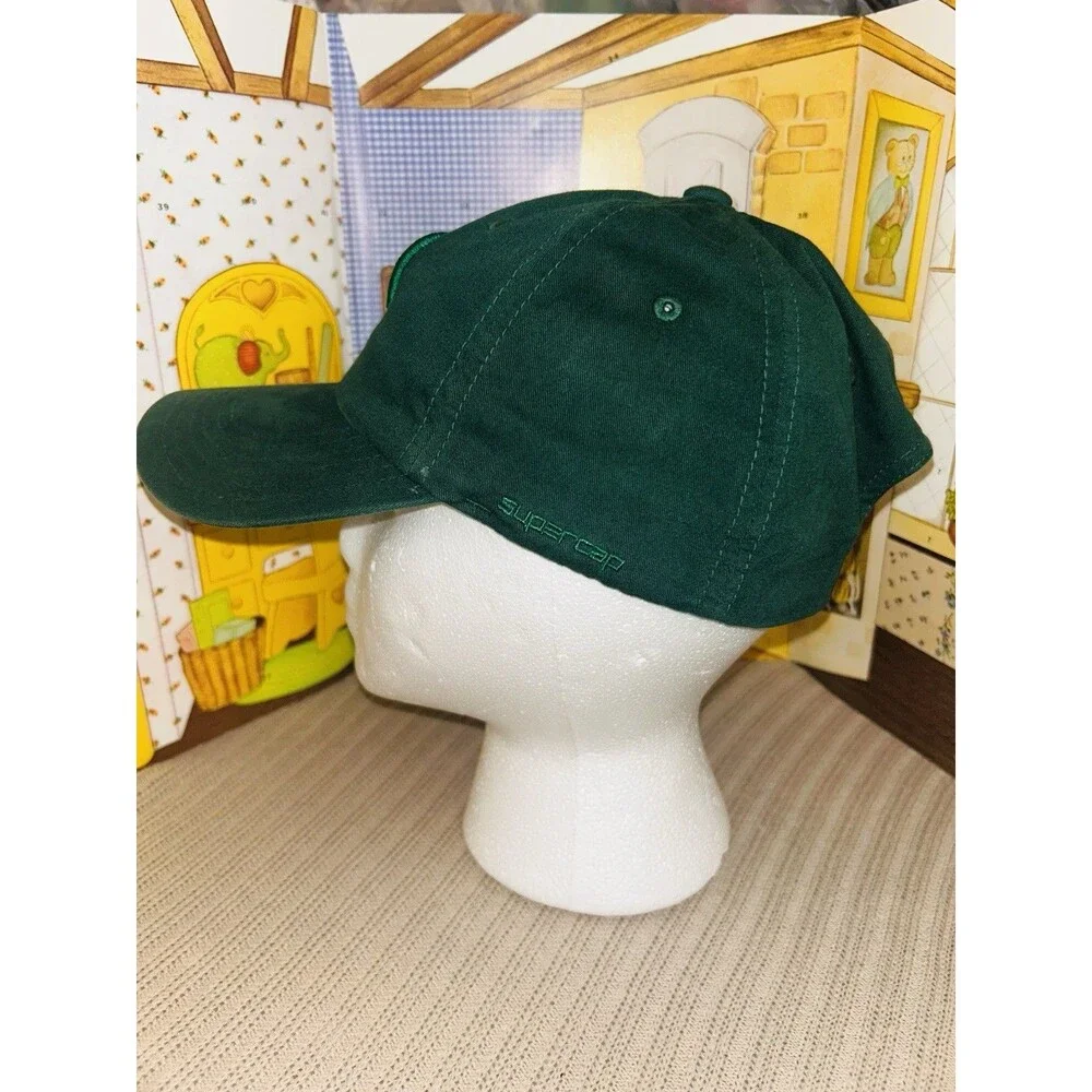 Palmeiras Brazil Soccer Mens Green Dad Hat Cap Supercap Retro P Logo Strapback